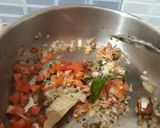 A picture of step 4 of Veg mushroom biryani.