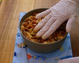 A picture of step 11 of Easy! Nuts and Dried Berry Baked Cheesecake.