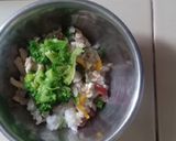 Foto langkah ke 11 dari resep MPASI : sup ayam kacang merah & tumis brokoli (6bln).