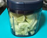 A picture of step 1 of Cucumber Masala Pancake or Tawasyachi Ghari.