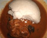 A picture of step 4 of Ini Yinko fufuru (Fresh fish soup).