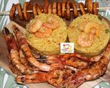 A picture of step 1 of Plantain shrimp rice.