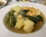 Foto del paso 3 de la receta: Espinacas con papas y porotos