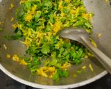 A picture of step 3 of Radish Greens Stir Fry.
