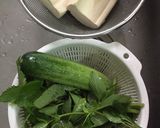 Hình bước làm 1 của món Bún đậu chay