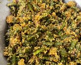 A picture of step 3 of Cluster beans Maharashtra Special Bhaji.
