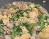 蘑菇蛋炒茼蒿的食譜步驟3照片