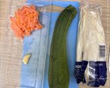 櫛瓜金針菇的食譜步驟1照片