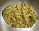 A picture of step 2 of Barley Flour { JAU } Masala Bhakari.