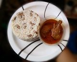 A picture of step 9 of Rice and Beans with Chicken Stew.