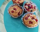 A picture of step 4 of Banana Strawberry Cup Cake (Eggless).