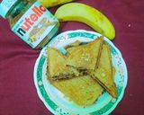 A picture of step 5 of Nutella Banana Toast.