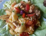 Foto del paso 7 de la receta: Fideos con pollo o pavo al orégano