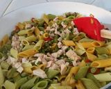 A picture of step 10 of Tuna pasta .