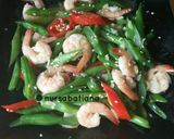 Foto langkah ke 4 dari resep Buncis-Udang Saos Tiram.