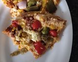 A picture of step 6 of Cheese and veggies pizza.