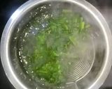A picture of step 2 of Sarso ka Saag.