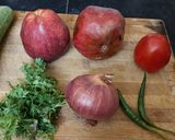 A picture of step 1 of Apple  Chatpata  mix veg  salad.