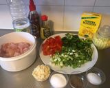 A picture of step 1 of Chilli chicken.