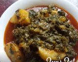 A picture of step 3 of Aloo Suvaa Paalak.