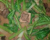 A picture of step 5 of Beef Kare-Kare.