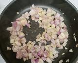 A picture of step 1 of Fried black beans.