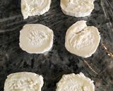 A picture of step 1 of Goat Cheese and Blood Sausage Toasts with Caramelized Onion.