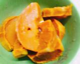 Hình bước làm 1 của món Bánh bí đỏ nhân dừa
