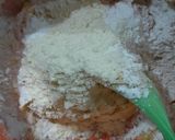 Foto langkah ke 2 dari resep Cookies Maizena Pandan Almond.