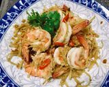 รูปขั้นตอนการทำที่ 2 ของ กุ้งผัดขิง อร่อยง่ายขั้นตอนเดียว