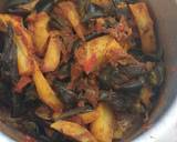 Brinjal,Potatoes n Capsicum#authors marathon recipe step 6 photo