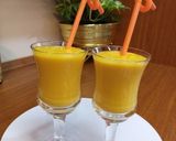 عکس مرحله 1 از دستور میک شیک شیر موز انبه