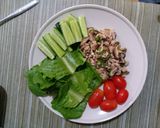 รูปขั้นตอนการทำที่ 2 ของ ลาบหมูเห็ดหอมสด