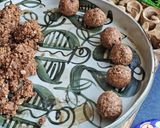 A picture of step 4 of Almond butter bliss bites.