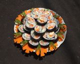 Hình bước làm 4 của món Kimbap Hàn Quốc