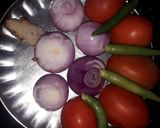 A picture of step 1 of Chole Bhature.