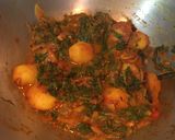 A picture of step 9 of Palak Aloo.