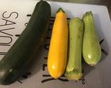 Une image de l'étape 1 de Trio de courgettes grillées aux épices créoles et huile de truffe.