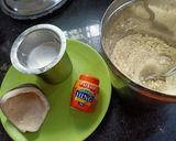 A picture of step 1 of Khandvi.
