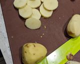 A picture of step 2 of Simple roast mackerel + potatoes.