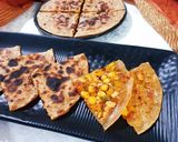 A picture of step 9 of Paneer Pizza Stuffed Paratha.