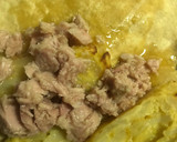 Foto del paso 3 de la receta: Tortita de maíz 🌽 rellena de tortilla española y atún