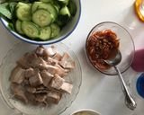 Hình bước làm 2 của món Thịt luộc chấm mắm tép