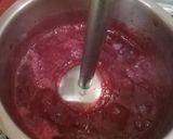 A picture of step 4 of Coconut berry pudding with Apple crumble Vegan.