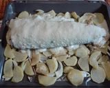 Foto del paso 7 de la receta: Merluza rellena de gambas y gulas