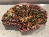 Ribeye con romero y ajo