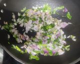 A picture of step 3 of Aloo matar Shingara.