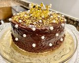 Foto del paso 13 de la receta Pastel con coca de almendras, cabello de ángel y ganaché