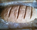 A picture of step 3 of Sourdough Spelt bread.