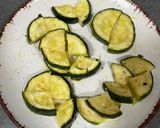 A picture of step 1 of Zucchini Fried Rice with Eggs.